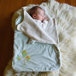 Fleece Wearable Sherpa Blanket Sleep Sack 3-9 Months